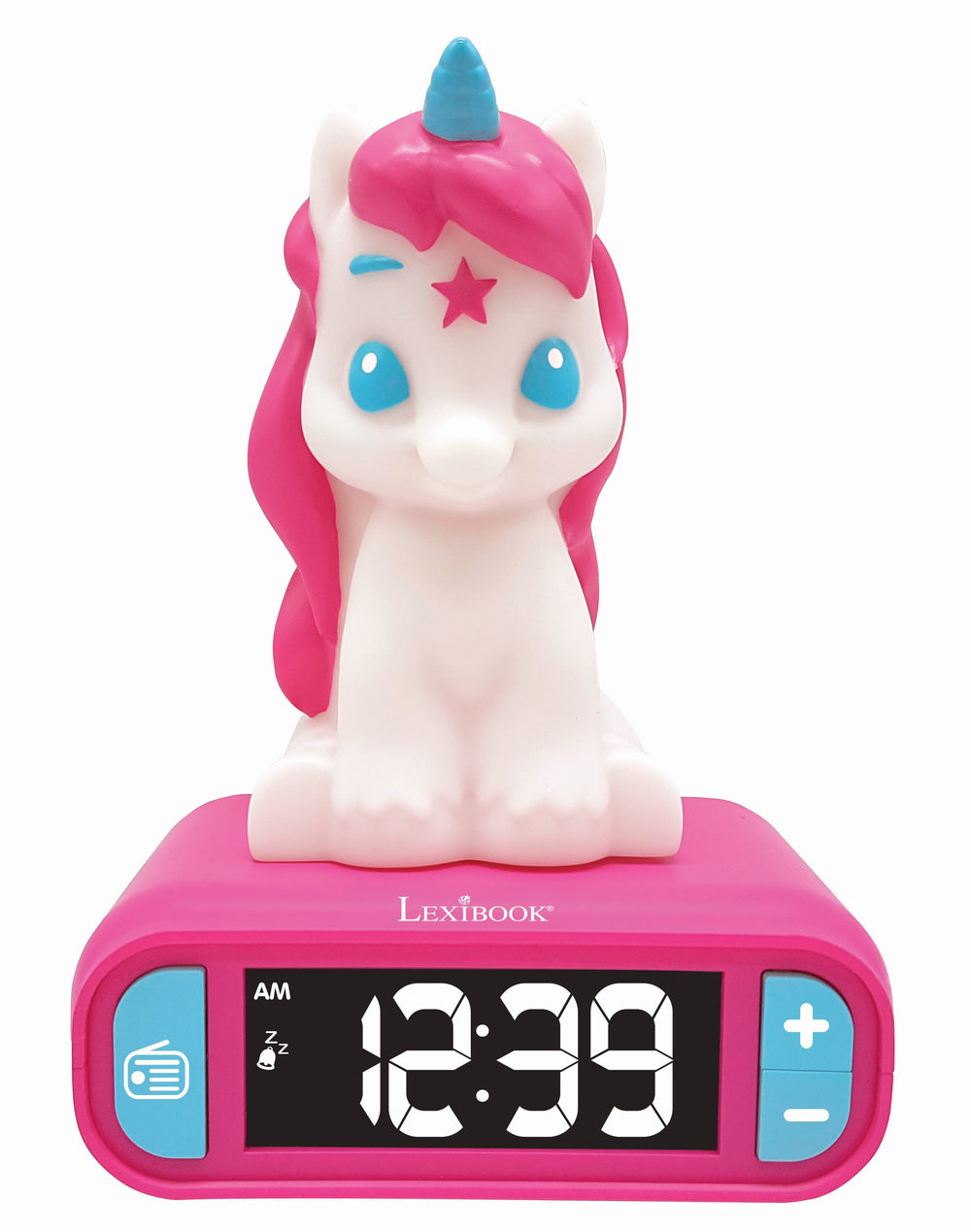 Lexibook Unicorn-Themed Digital Alarm Clock with Nightlight - Multicolor