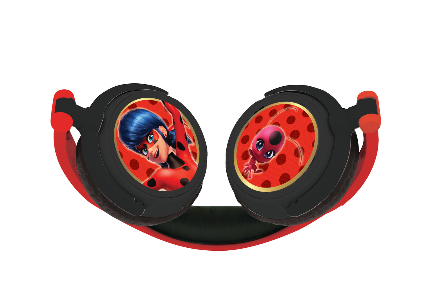 Miraculous Ladybug Foldable Headphones - Compact and Kid-Friendly