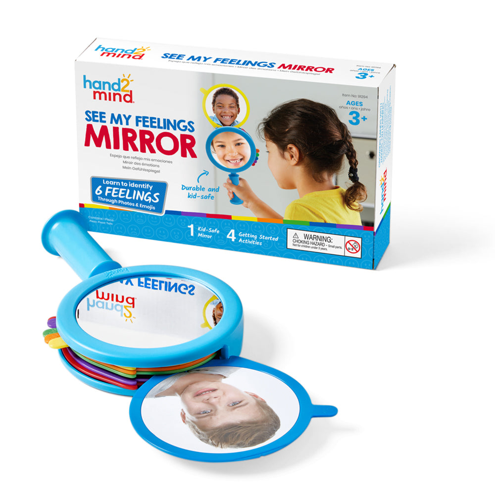 Hand2Mind See My Feelings Mirror, Fun Learning Tool for Toddlers