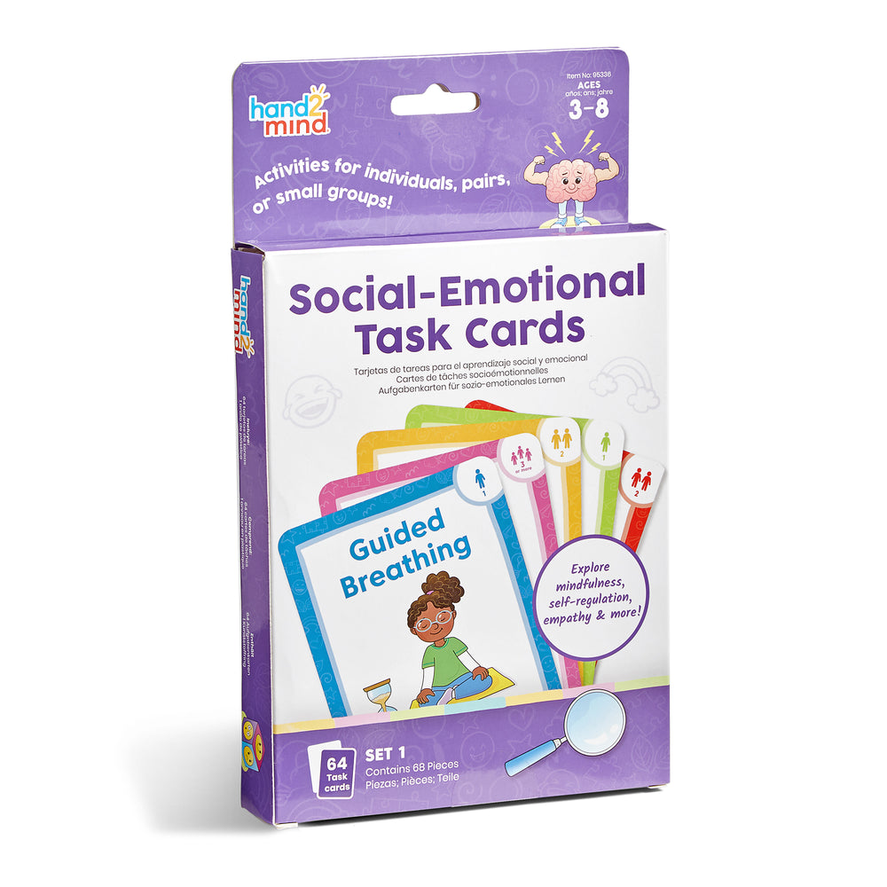 Hand2Mind Emotion Explorer Social-Emotional Learning Task Cards - Ages 3+