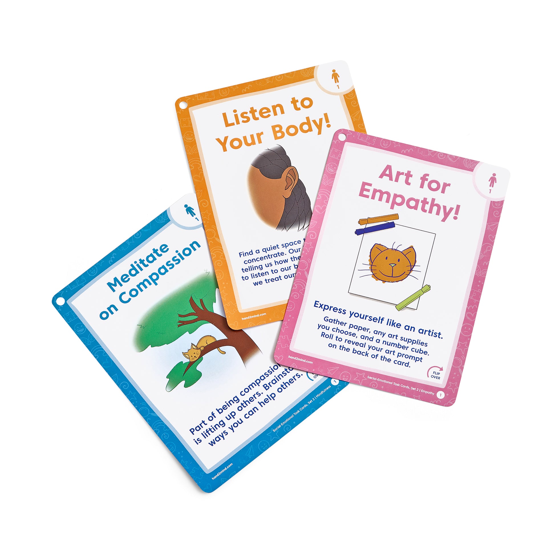 Hand2Mind Emotional Intelligence Task Cards - Social-Emotional Skills - Ages 8+