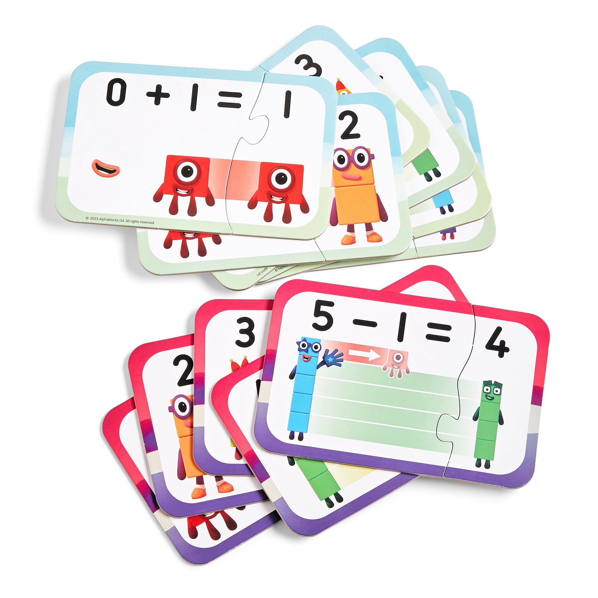 Hand2Mind Numberblocks Math Puzzle Set - Adding & Subtracting