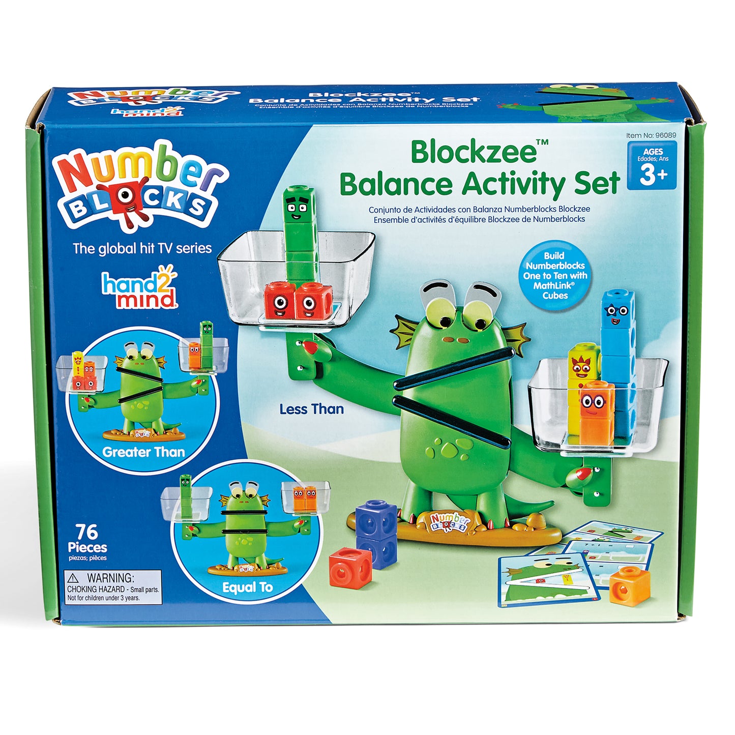 Hand2Mind Numberblocks Blockzilla Balance Activity Set - Educational Math Toy