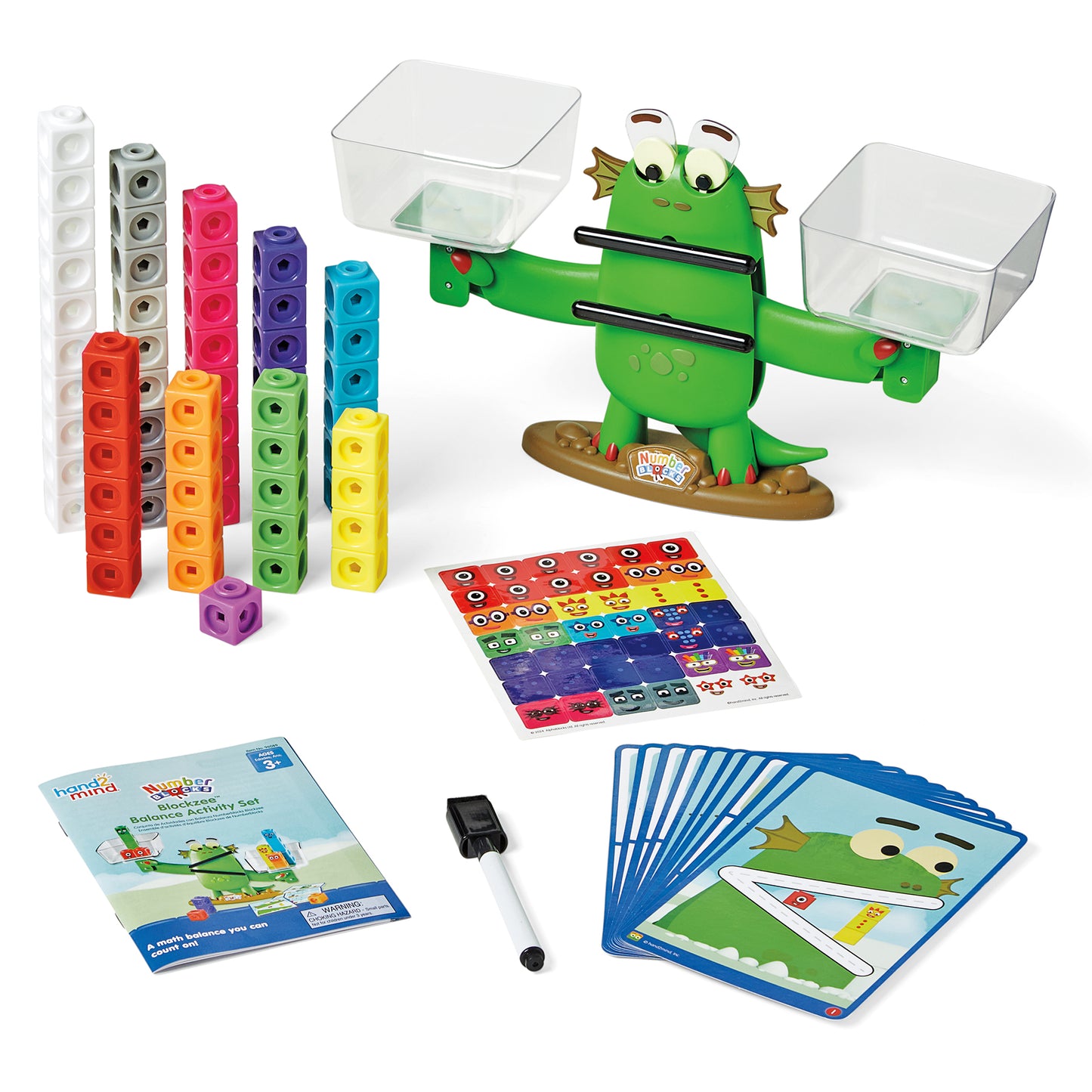 Hand2Mind Numberblocks Blockzilla Balance Activity Set - Educational Math Toy