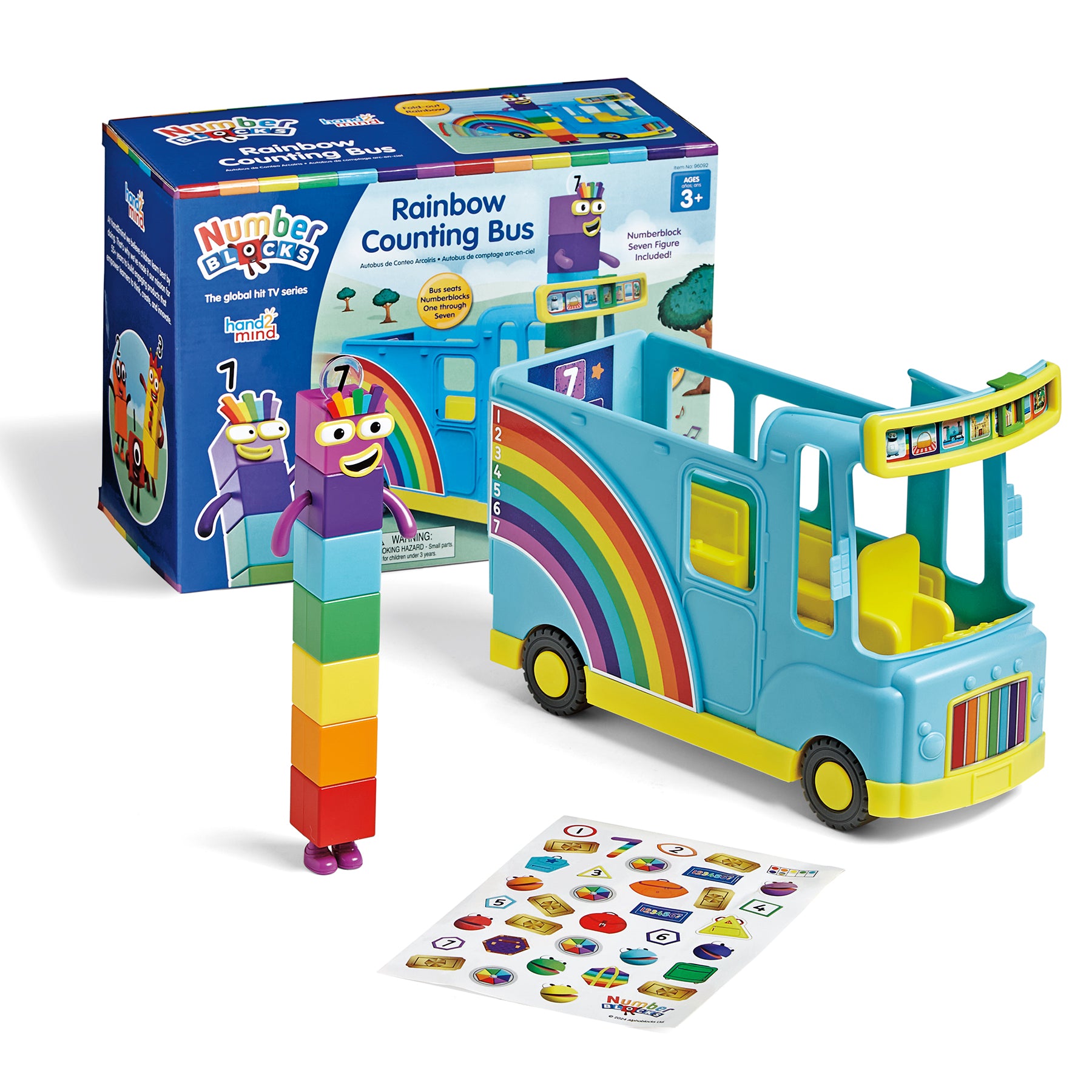 Hand2Mind Numberblocks Rainbow Counting Bus Interactive Toy