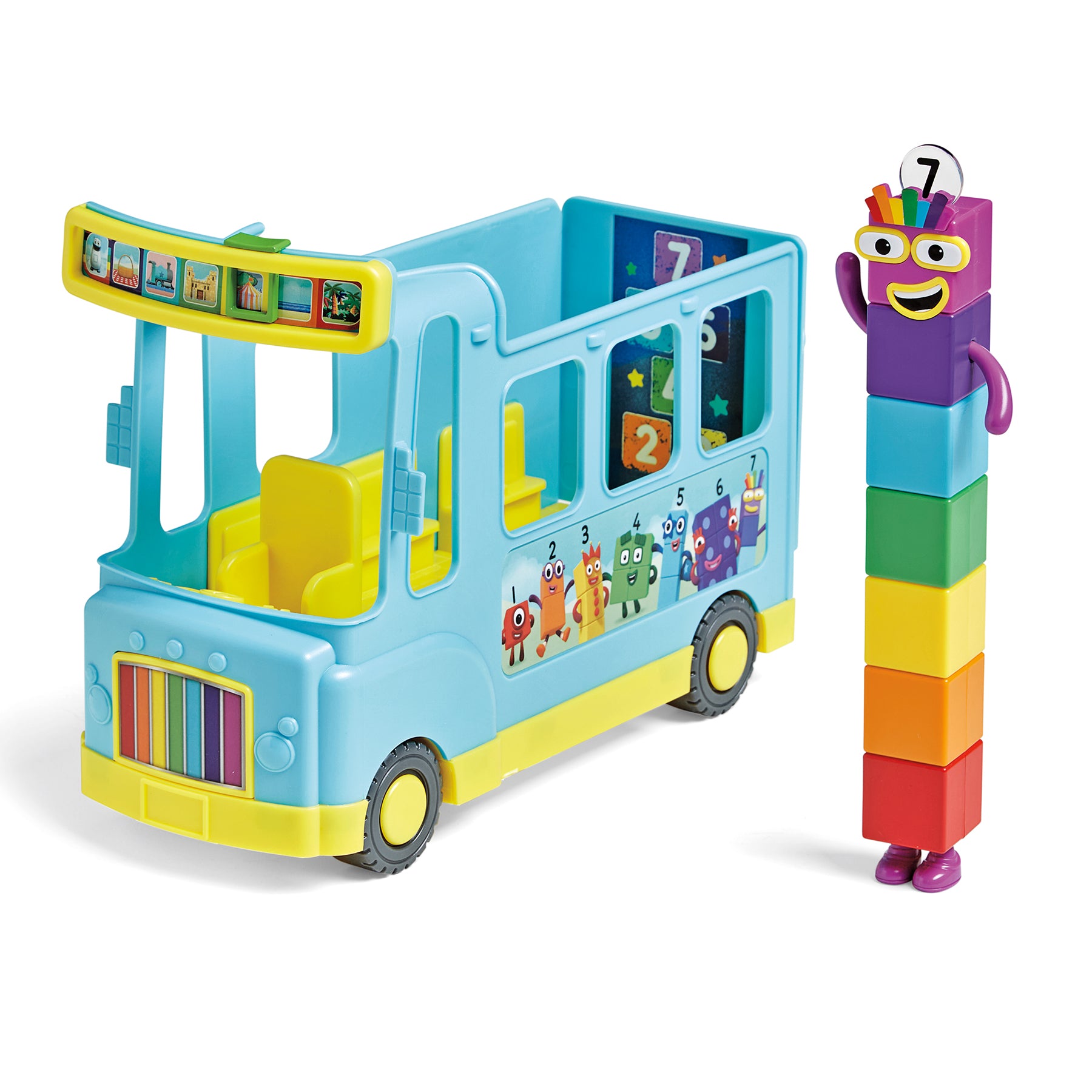 Hand2Mind Numberblocks Rainbow Counting Bus Interactive Toy