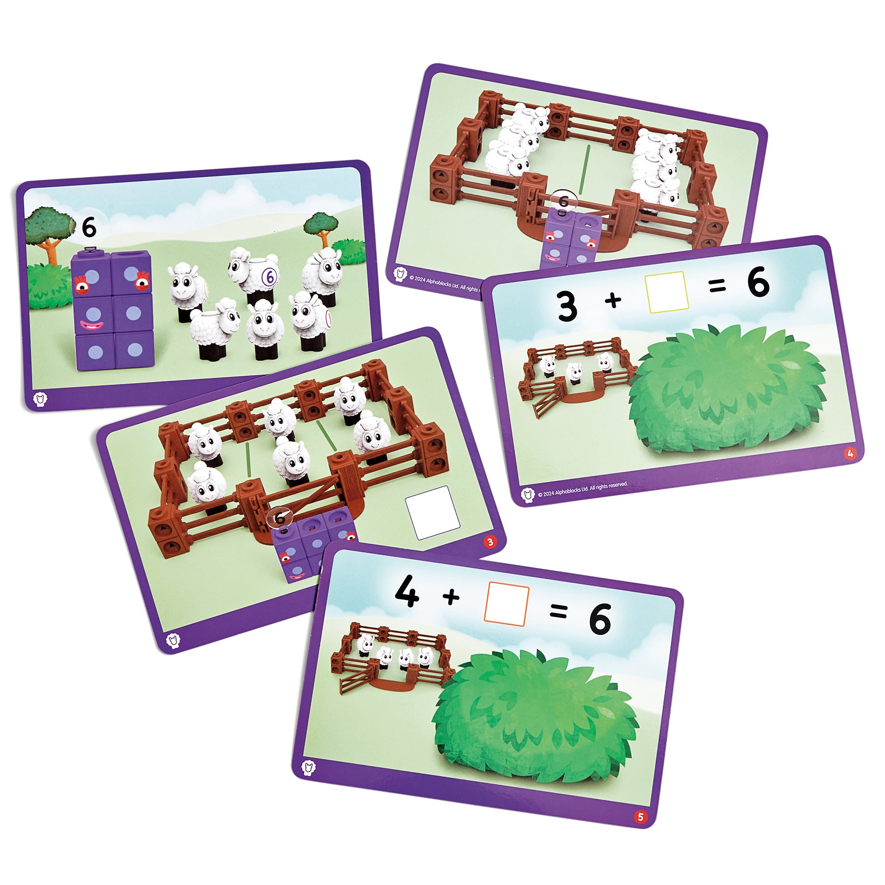 Hand2Mind MathLink Cubes Activity Set - Numberblocks Sheep Farm Adventure