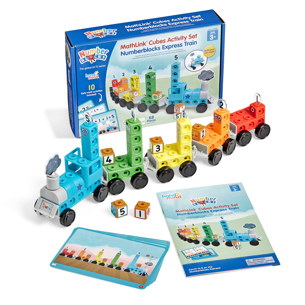 Hand2Mind Numberblocks MathLink Cubes Express Train Activity Set