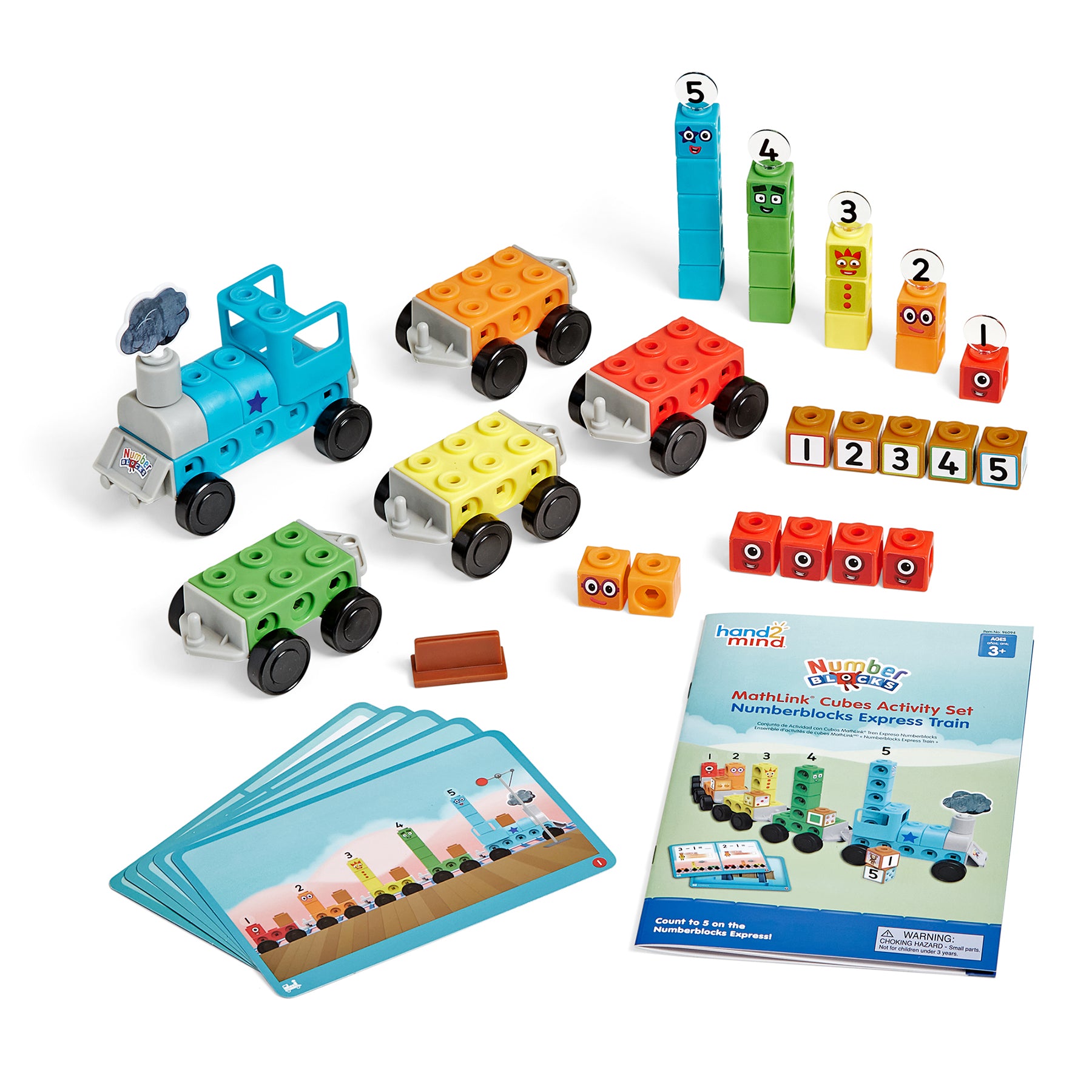 Hand2Mind Numberblocks MathLink Cubes Express Train Activity Set