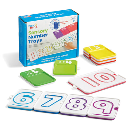 Hand2Mind Sensory Number Trays - Textured Paths for Learning Math