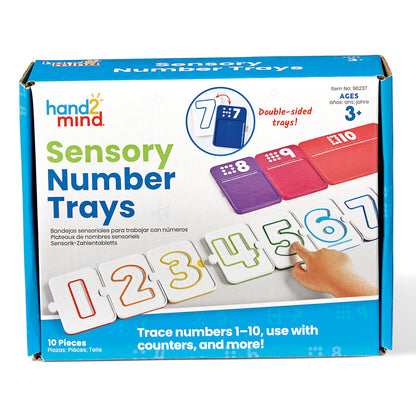 Hand2Mind Sensory Number Trays - Textured Paths for Learning Math