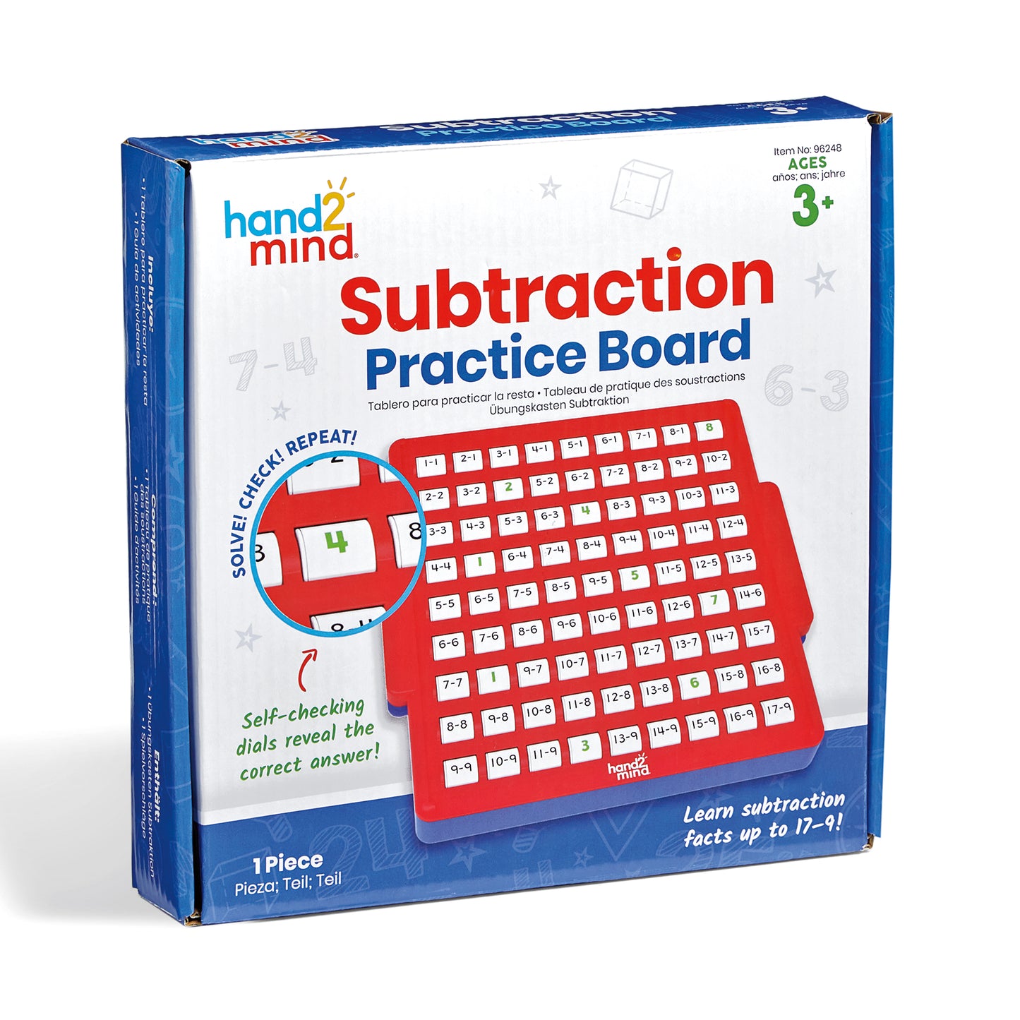 Hand2Mind Interactive Math Facts Board - Master Subtraction Skills