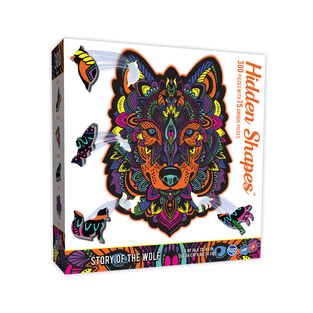 Sure-Lox Hidden Shapes Wolf Jigsaw Puzzle - 300 pc