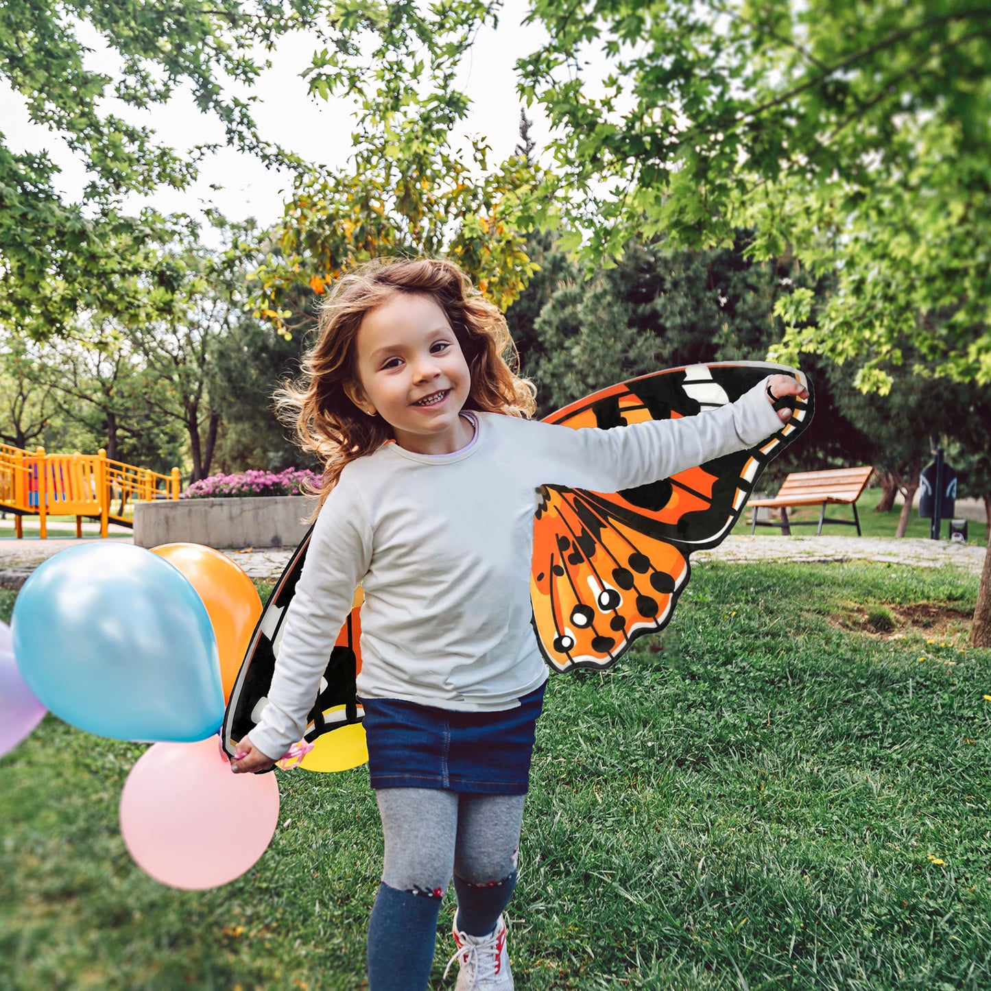 Insect Lore Vibrant Painted Lady Butterfly Wings for Kids, 3-Pack