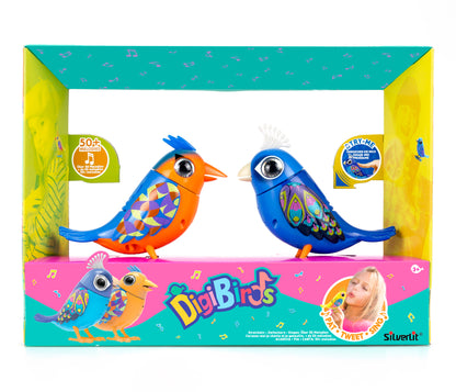 DIGIBIRDS Interactive Twin Pack - Colorful Singing Birds