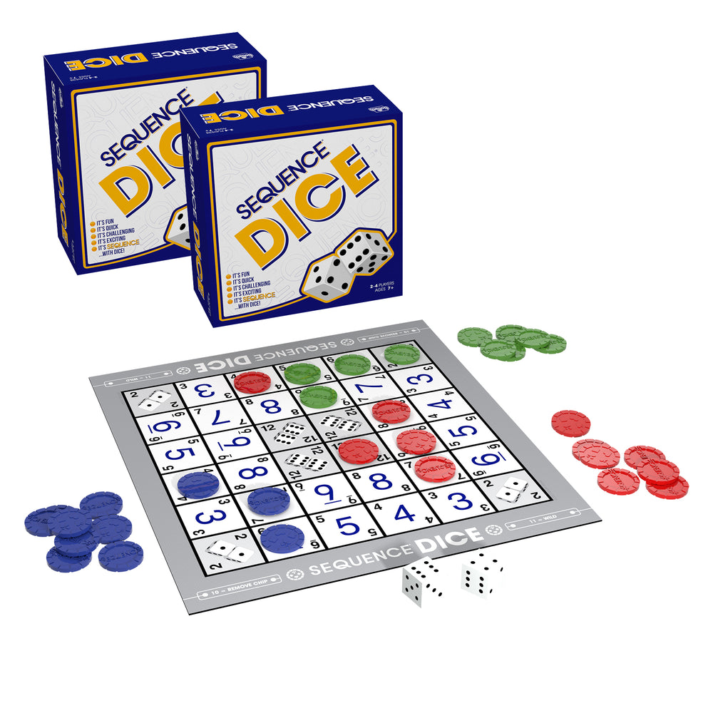 JAX Ltd. Sequence Dice Strategy Board Game Twin Pack