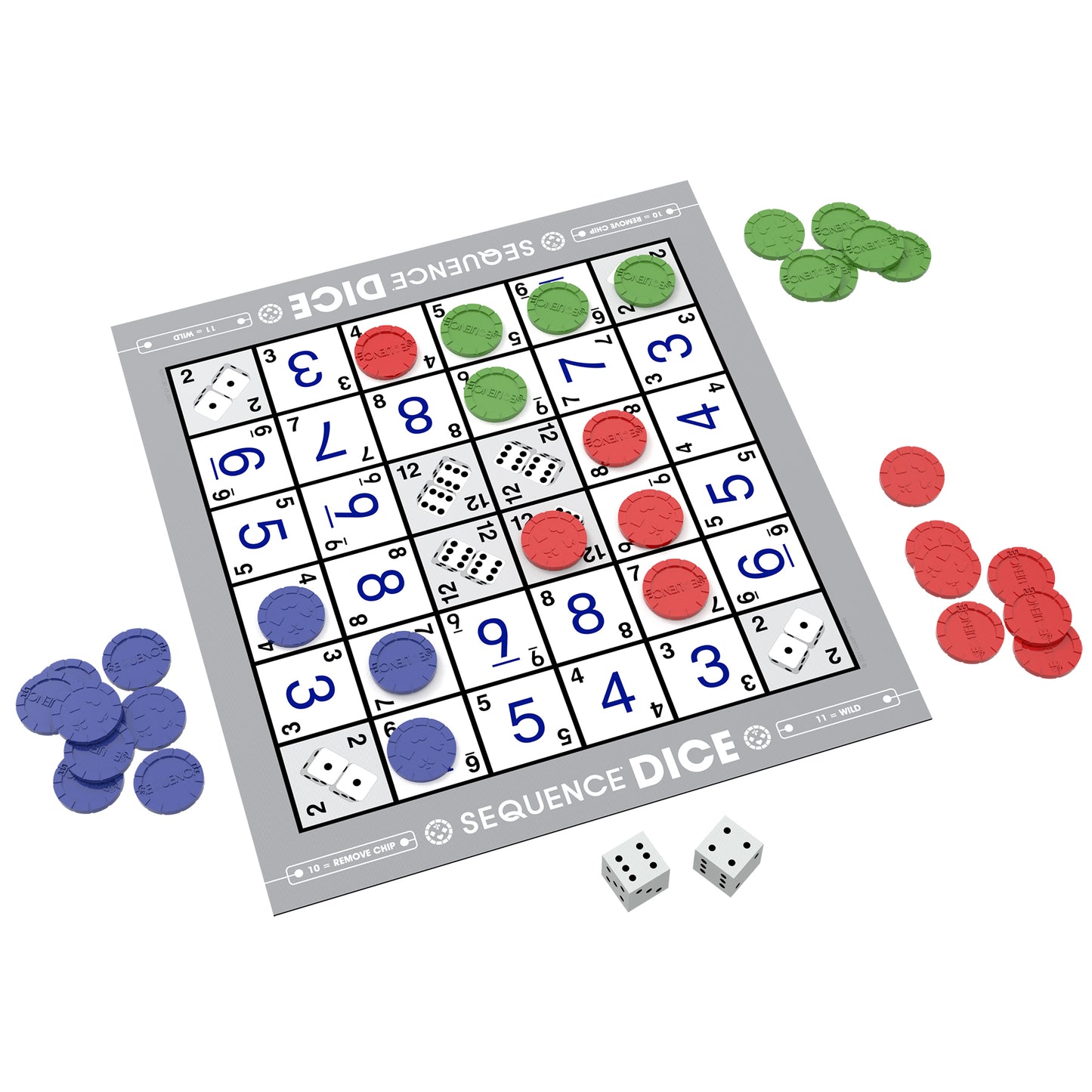 JAX Ltd. Sequence Dice Strategy Board Game Twin Pack