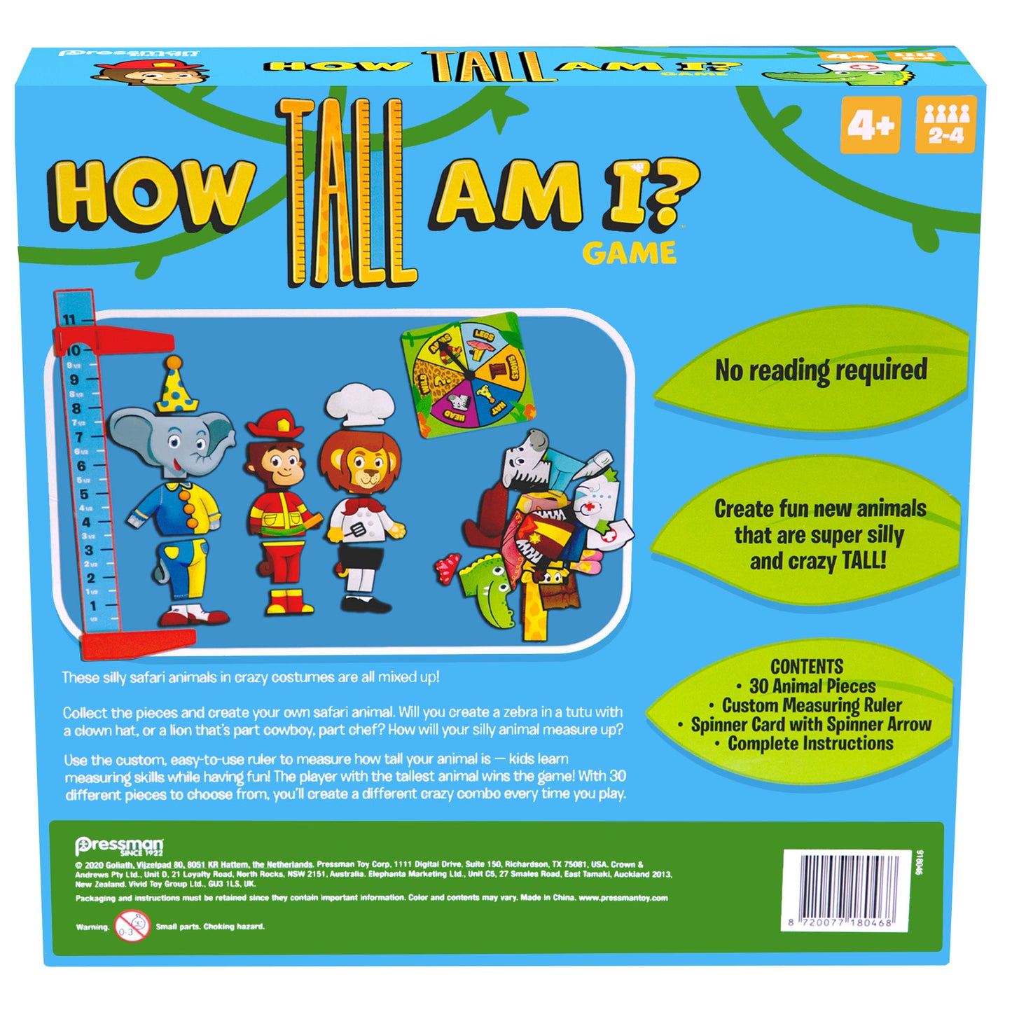 JAX Ltd. How Tall Am I? Animal Stacking Game