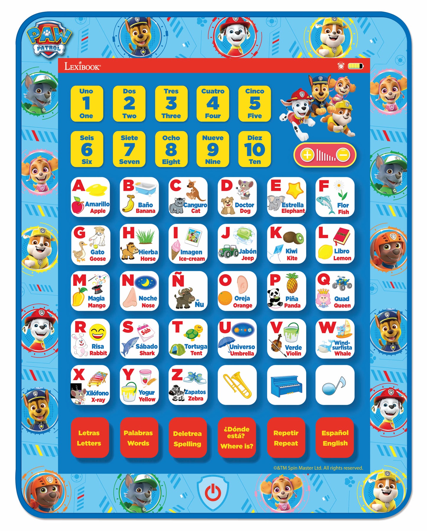 Paw Patrol Bilingual Educational Tablet