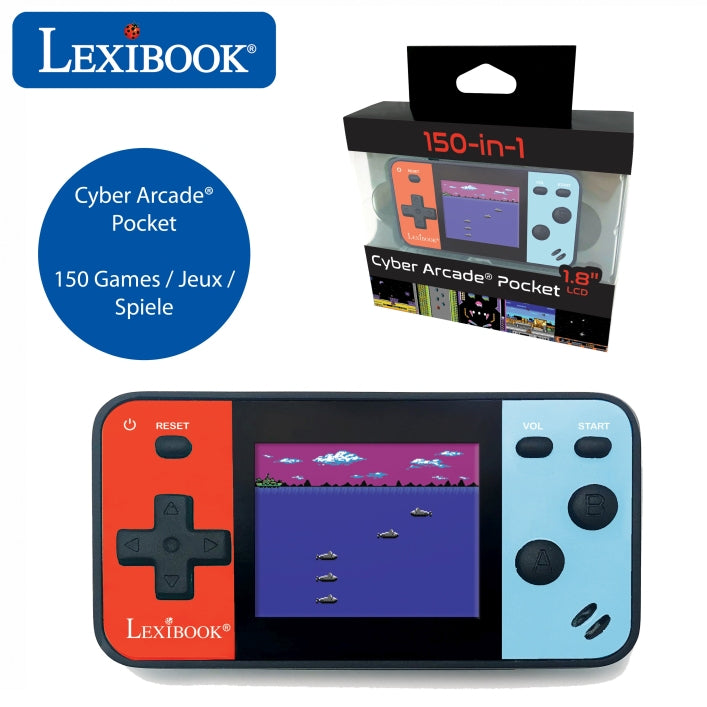 Lexibook Mini Cyber Arcade Handheld Console with 8 Classic Games