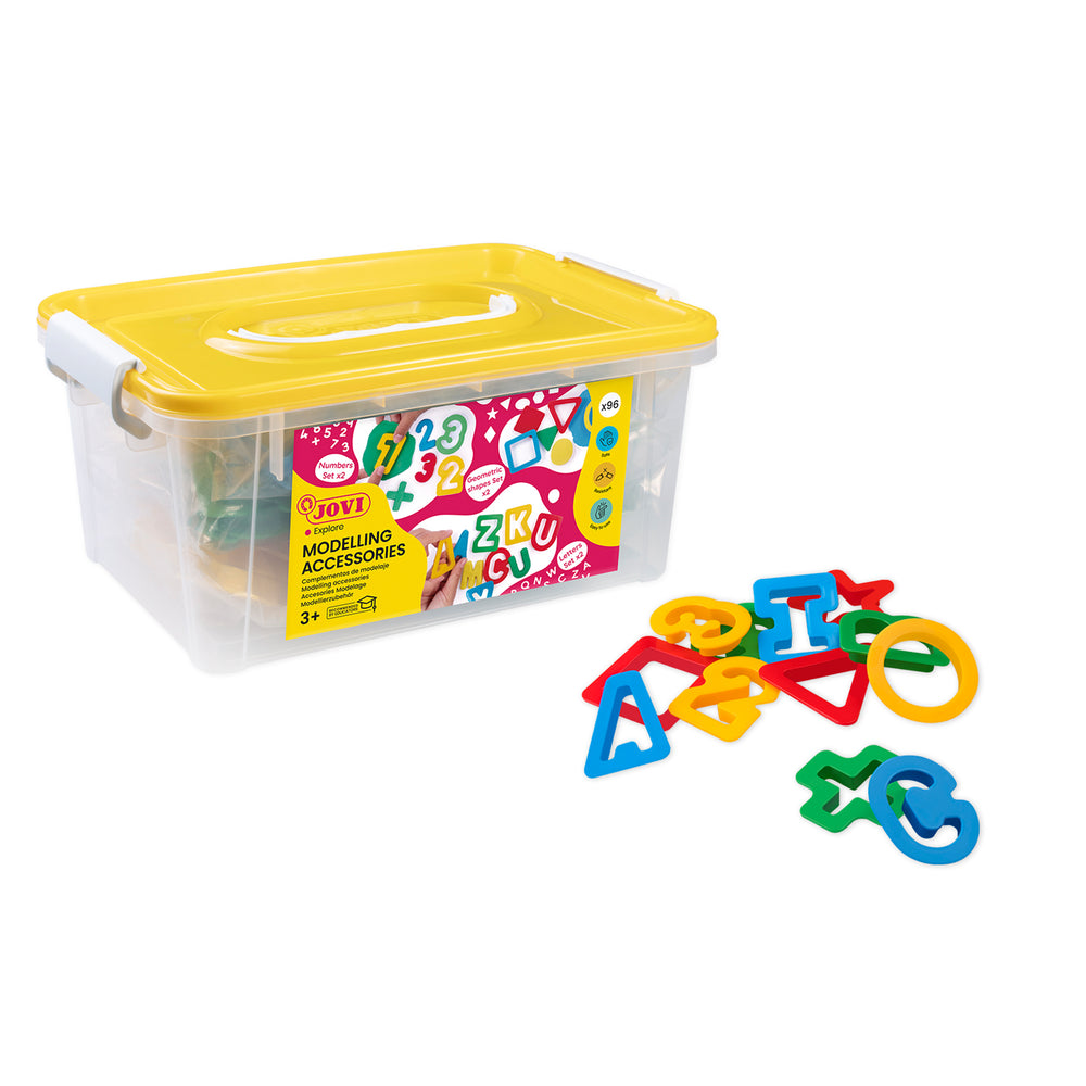 JOVI 96-Piece Dough & Clay Modelling Accessories - Multicolor