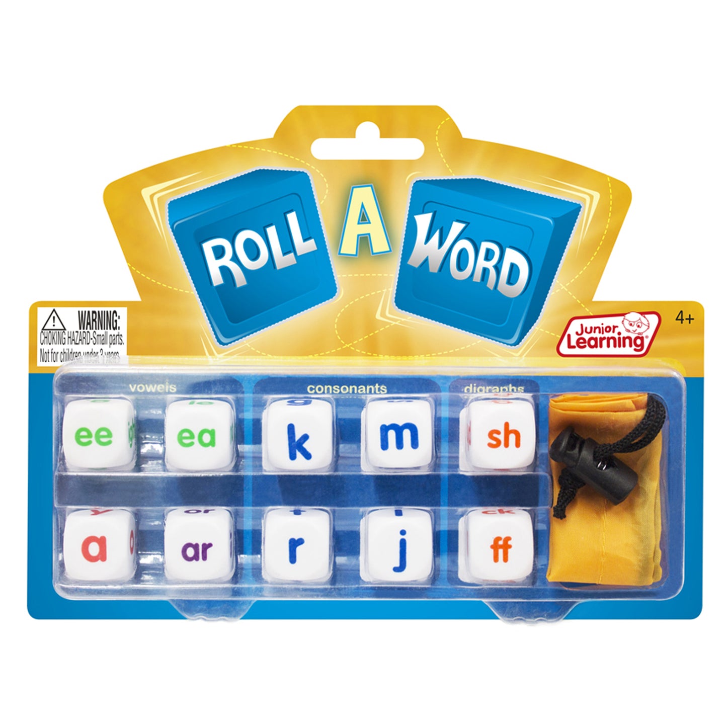 Junior Learning Roll A Word Dice Game - Colorful Educational Toy for Kids