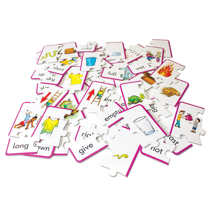 Junior Learning Antonym Puzzles - Multicolored - 3 Sets