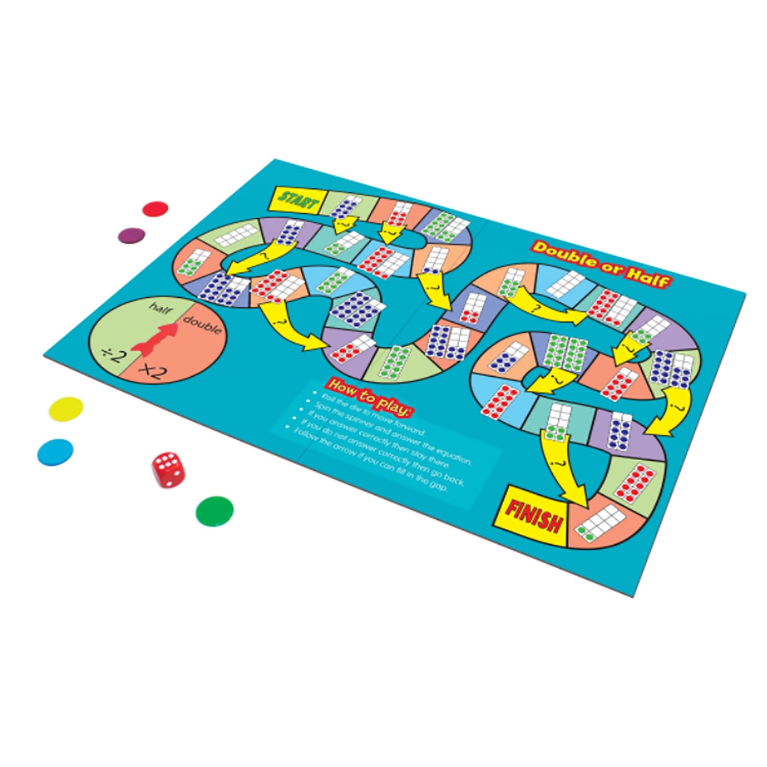 Junior Learning Math Board Games - Addition & Subtraction Adventure Pack of 2