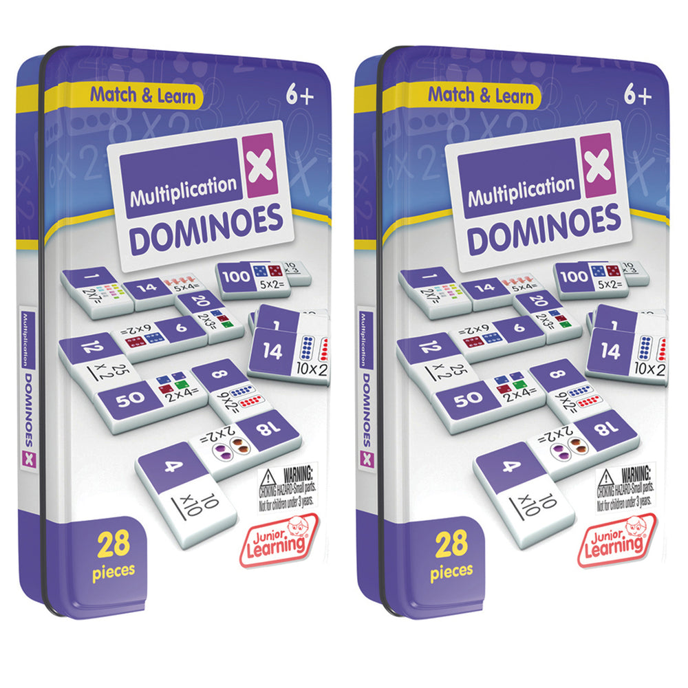 Junior Learning Multiplication Dominoes - Educational Game Set