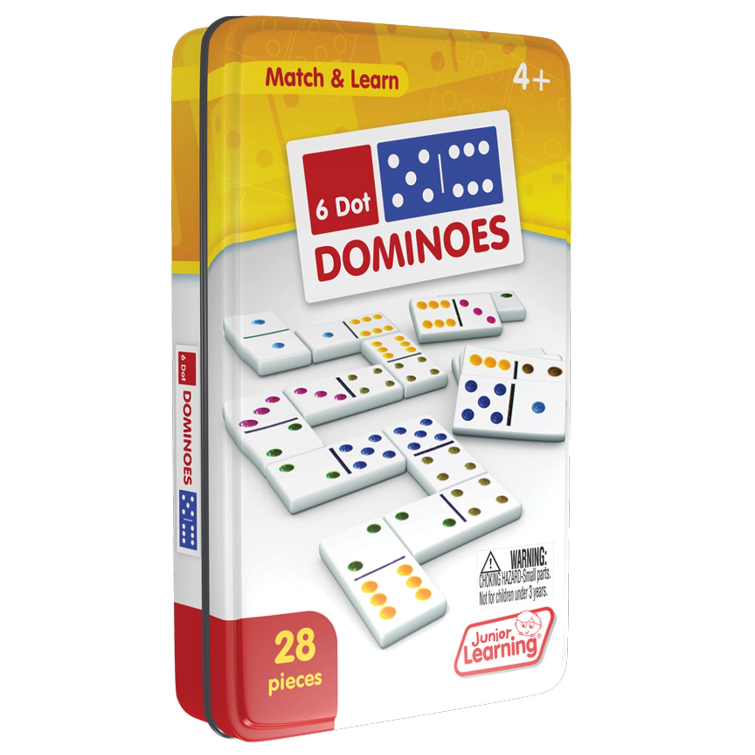 Junior Learning Double Fun Dot Dominoes - Educational Counting Game