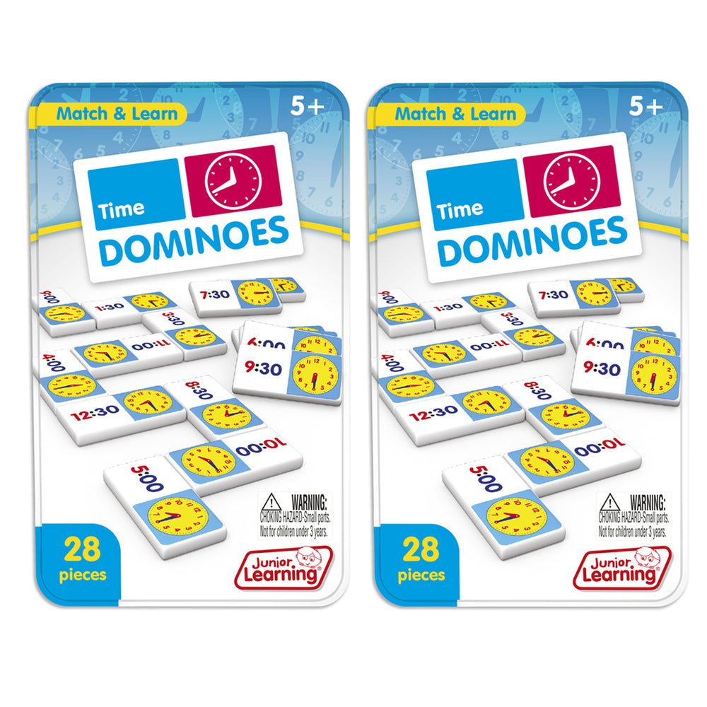 Junior Learning Time Dominoes Educational Game - 2 Sets