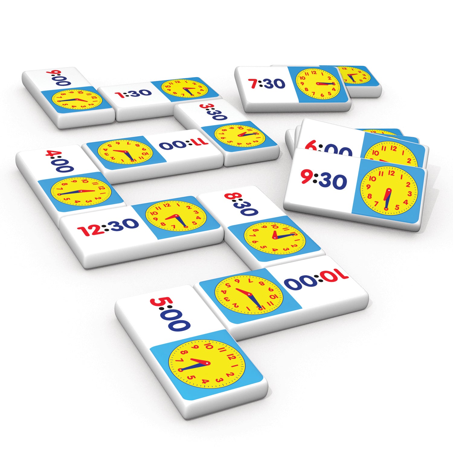 Junior Learning Time Dominoes Educational Game - 2 Sets