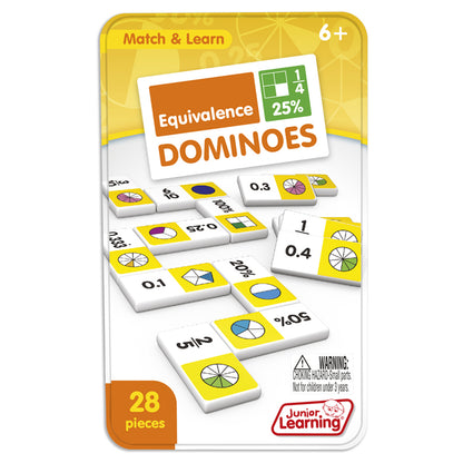 Junior Learning Equivalence Dominoes Game - 2 Pack Learning Set