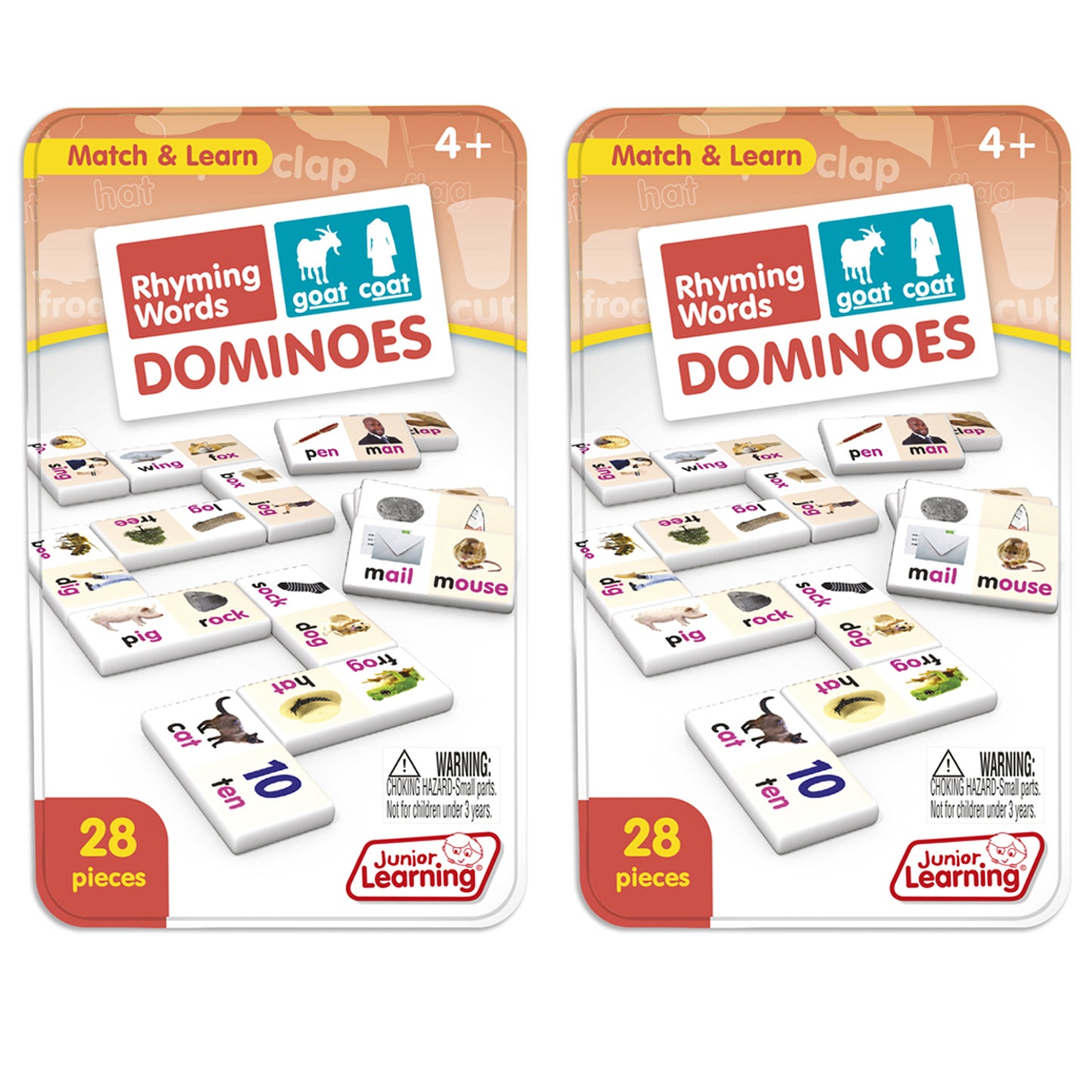 Junior Learning Rhyming Words Dominoes - Educational Game Set