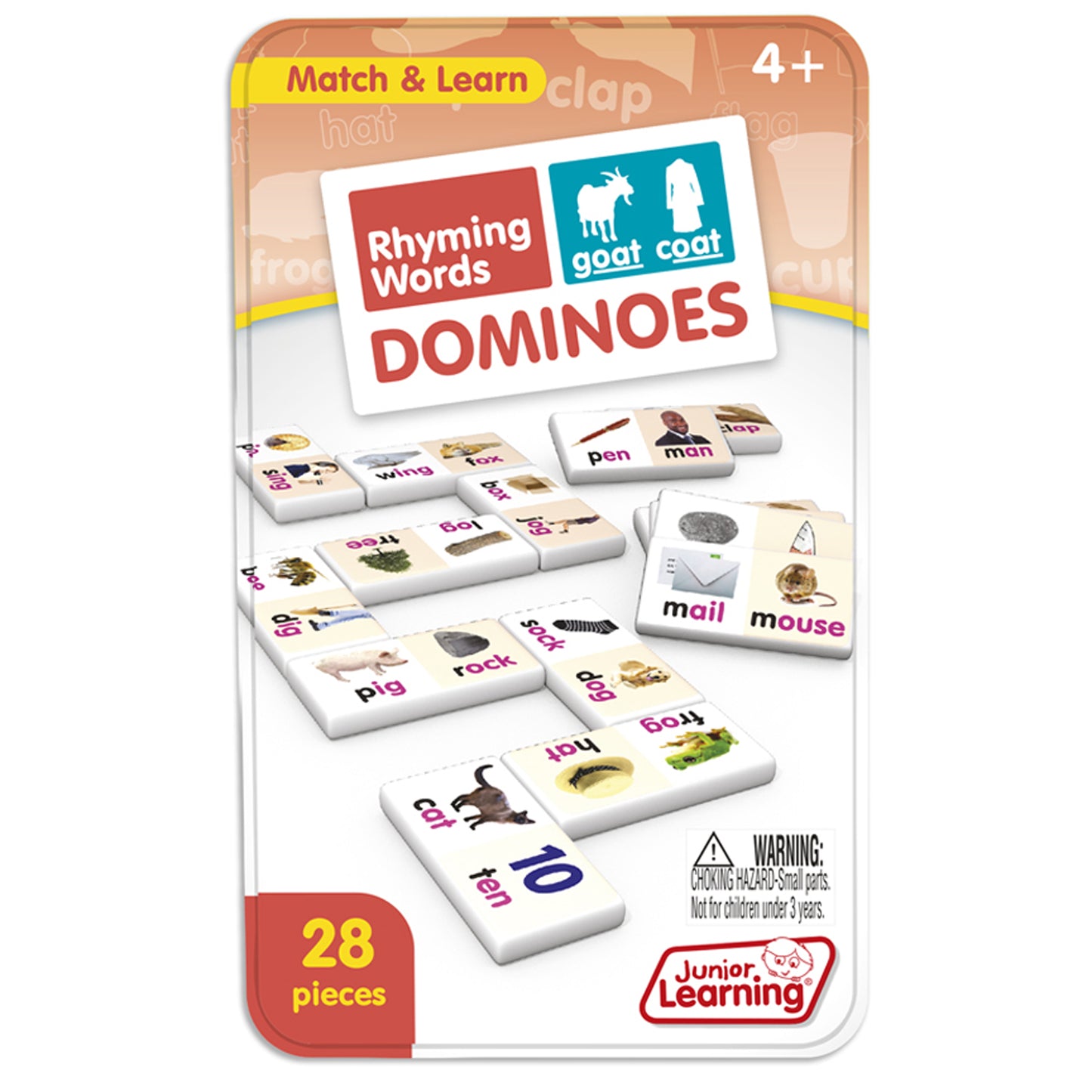 Junior Learning Rhyming Words Dominoes - Educational Game Set