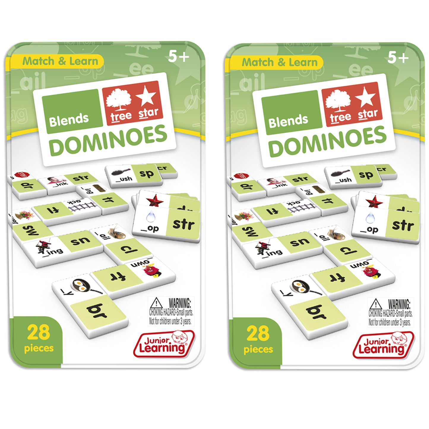 Junior Learning Blends Dominoes - Educational Learning Set for Kids