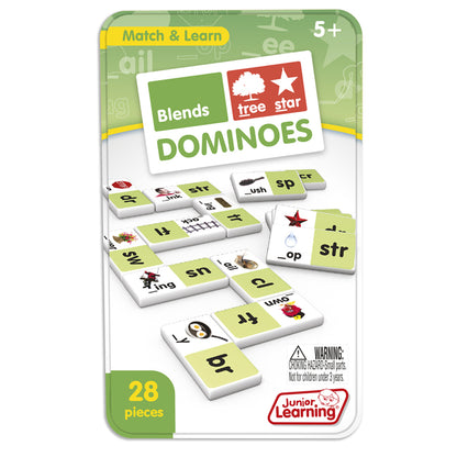 Junior Learning Blends Dominoes - Educational Learning Set for Kids