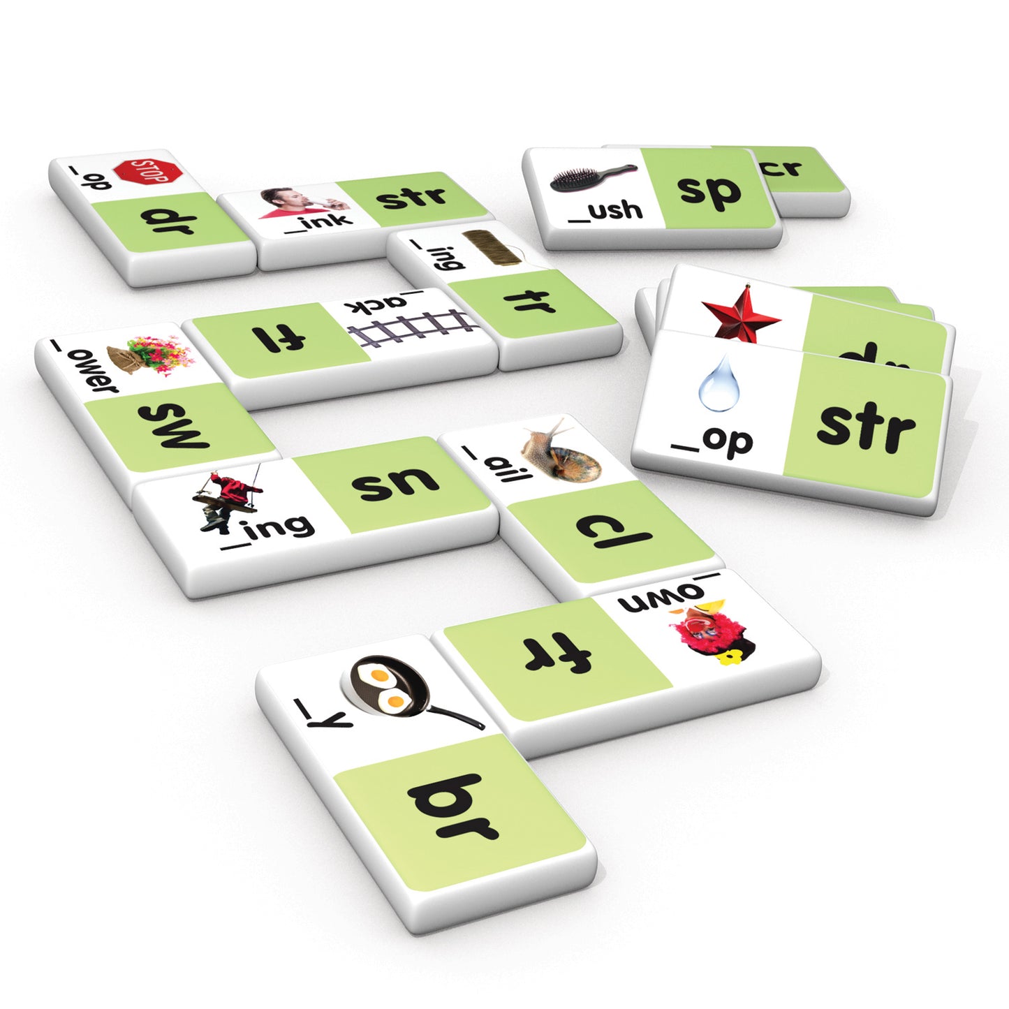 Junior Learning Blends Dominoes - Educational Learning Set for Kids