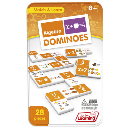 Junior Learning Algebra Dominoes - Educational Matching Game - 2 Sets