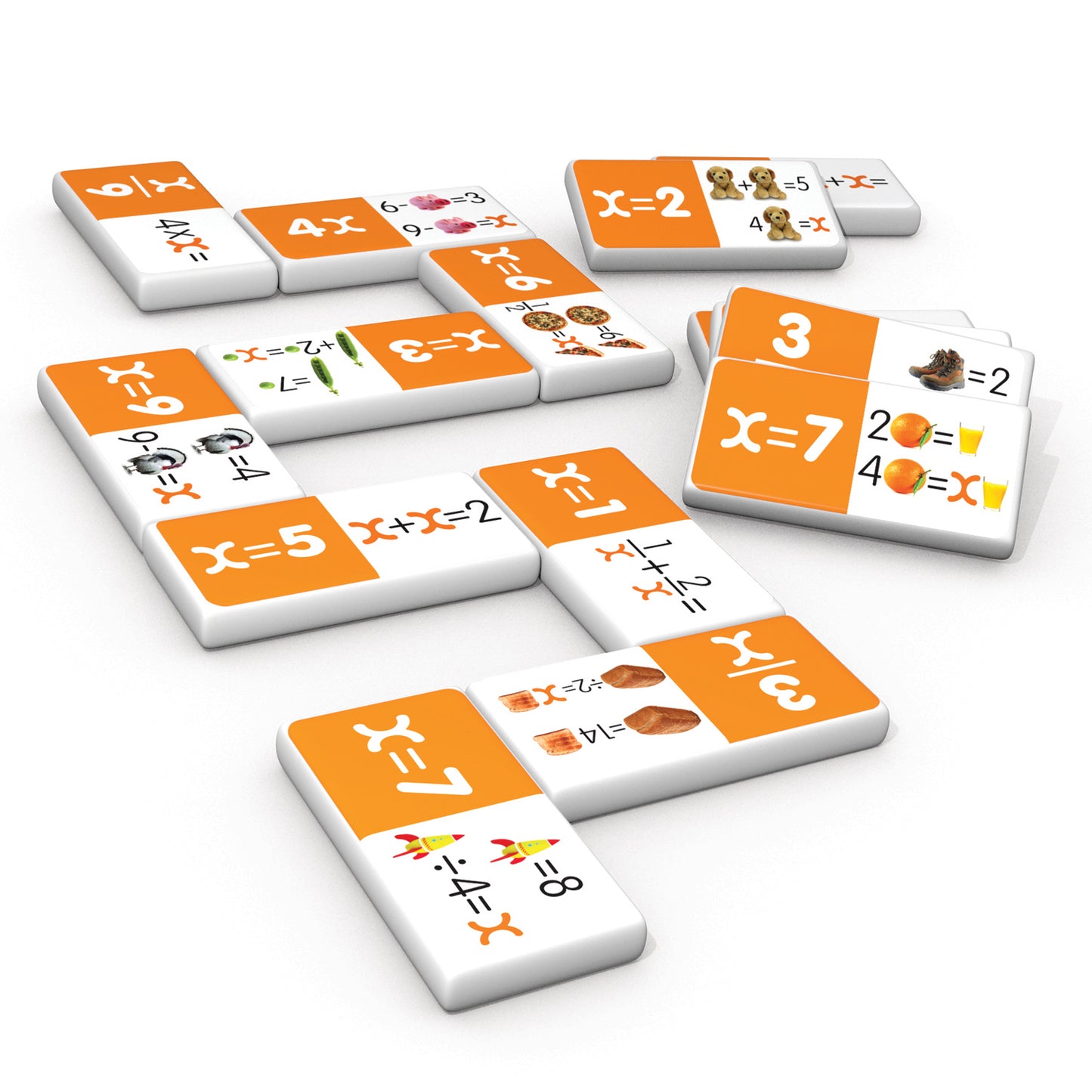 Junior Learning Algebra Dominoes - Educational Matching Game - 2 Sets