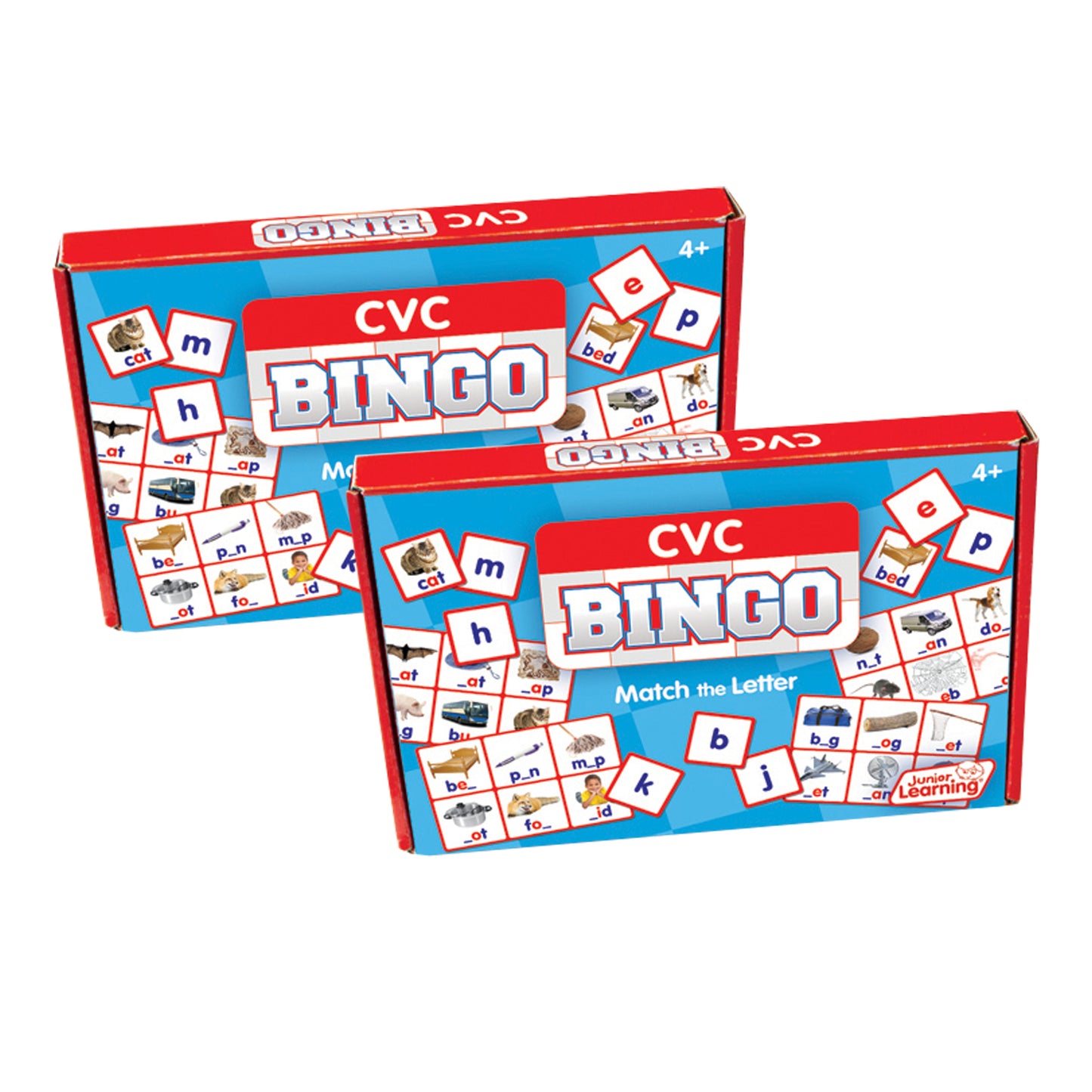 Junior Learning® CVC Bingo, Pack of 2