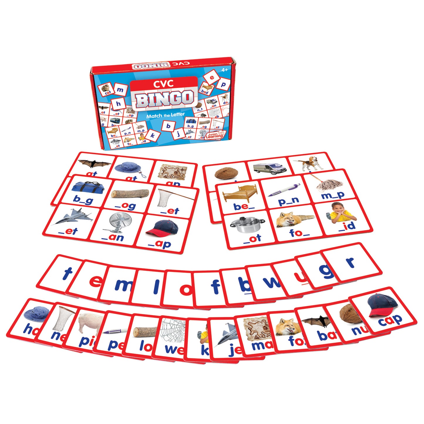 Junior Learning® CVC Bingo, Pack of 2