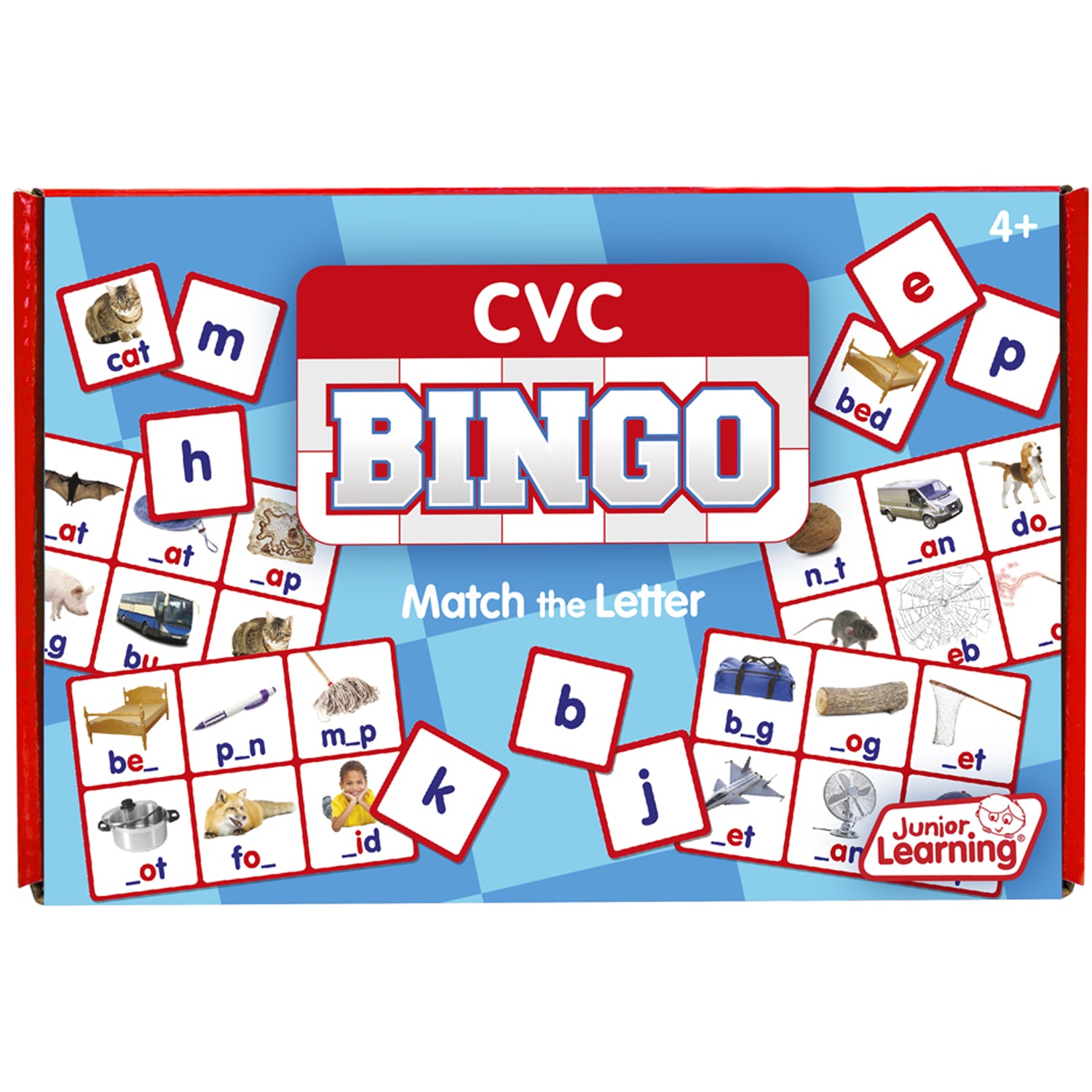 Junior Learning® CVC Bingo, Pack of 2