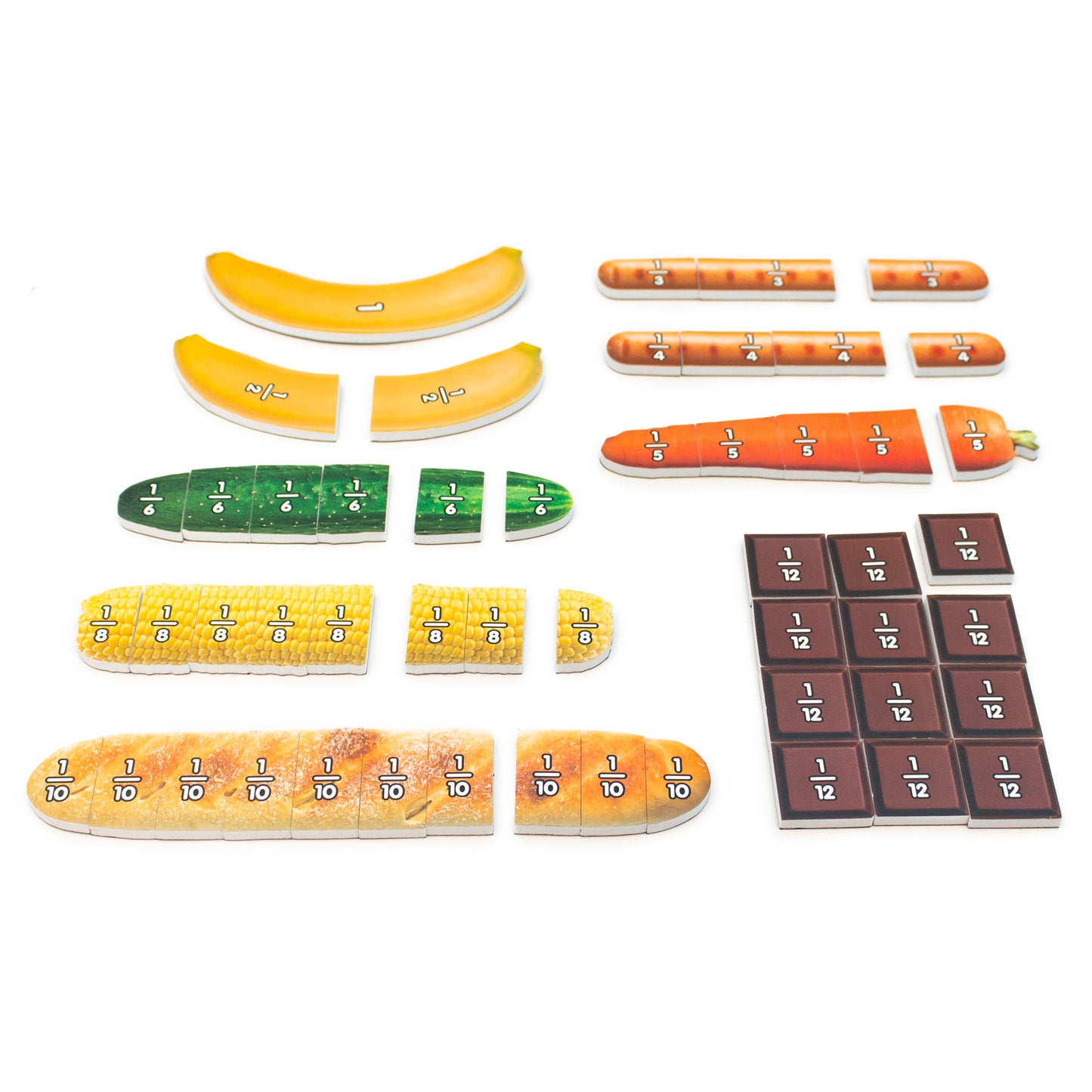 Junior Learning Food Fractions - Magnetic Educational Toy