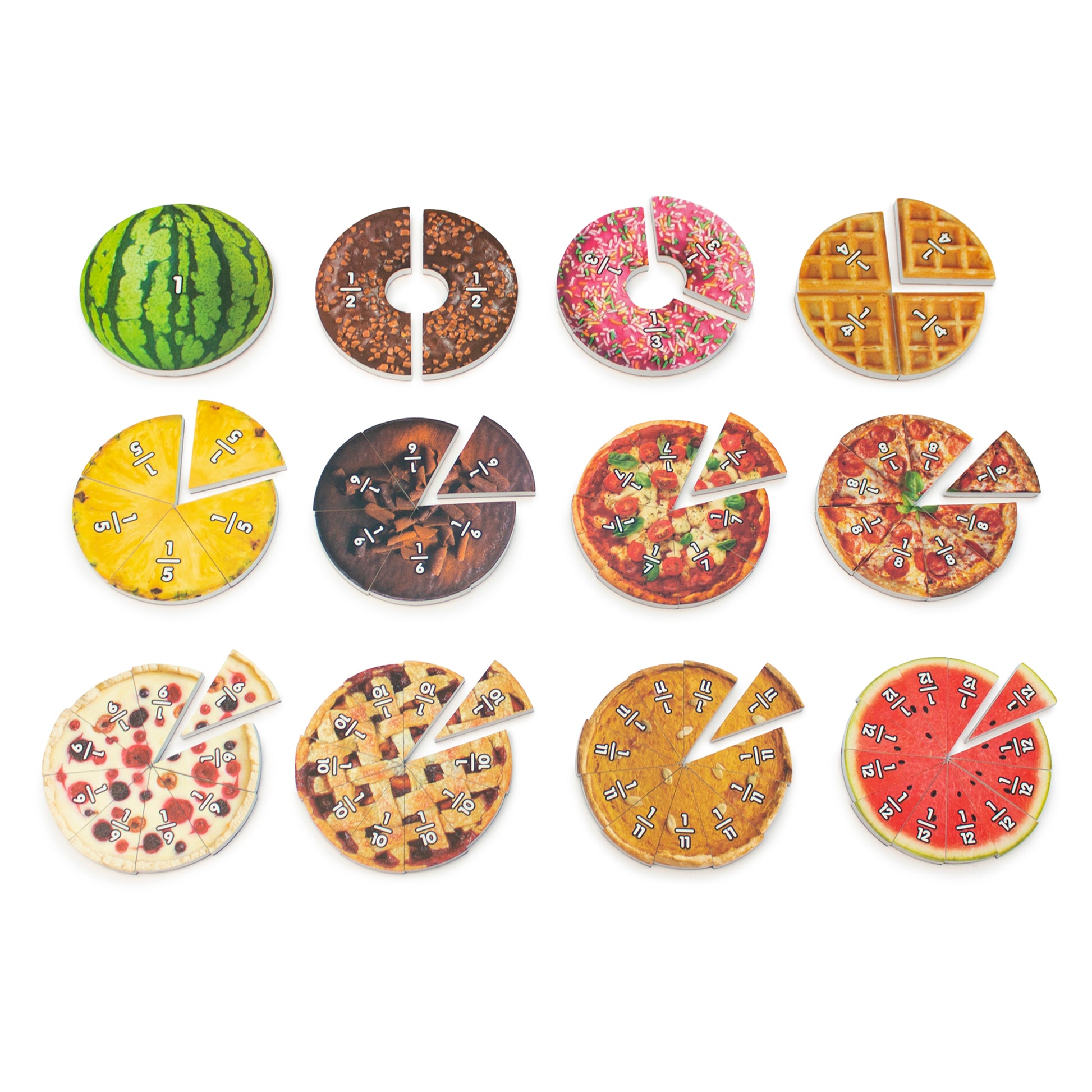 Junior Learning Food Fractions - Magnetic Educational Toy