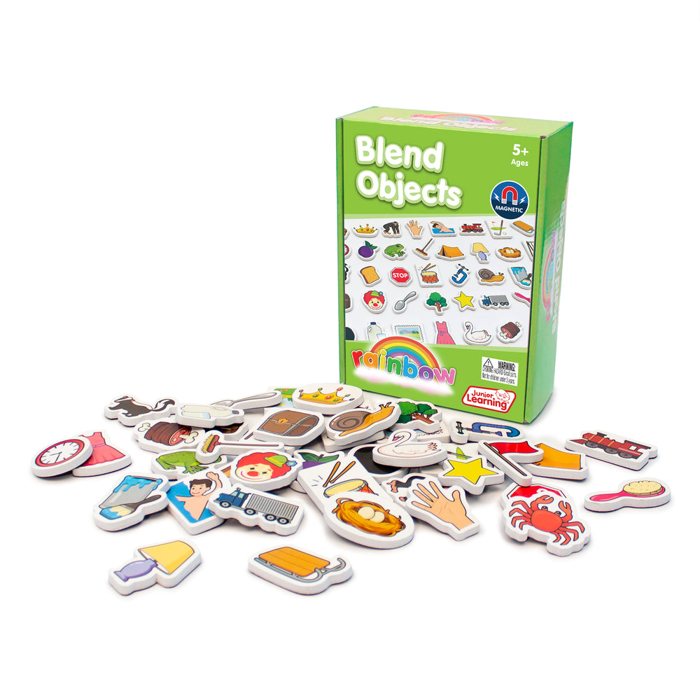 Junior Learning Magnetic Foam Blend Objects - Multicolor Educational Set