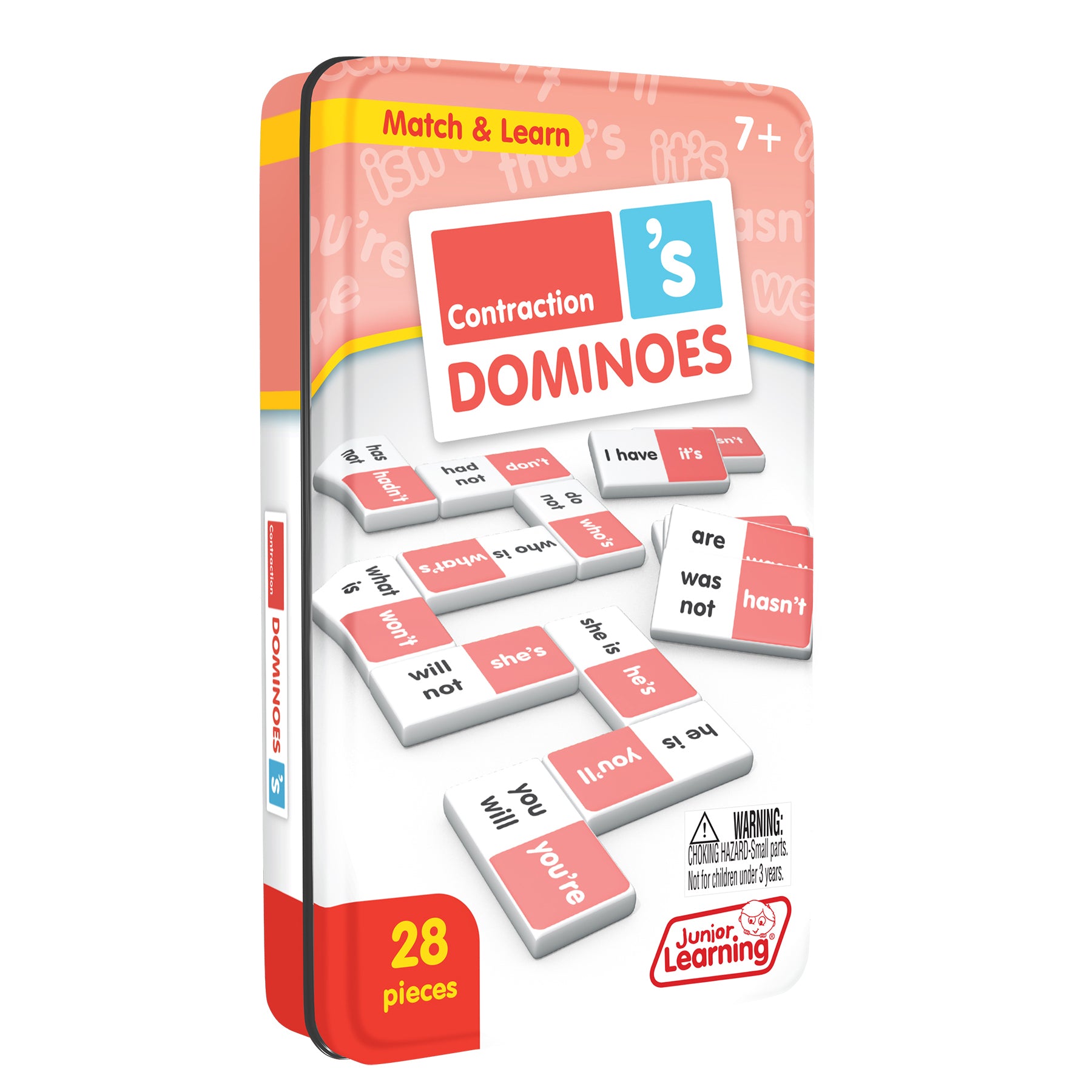 Junior Learning Contraction Match & Learn Dominoes - Twin Pack