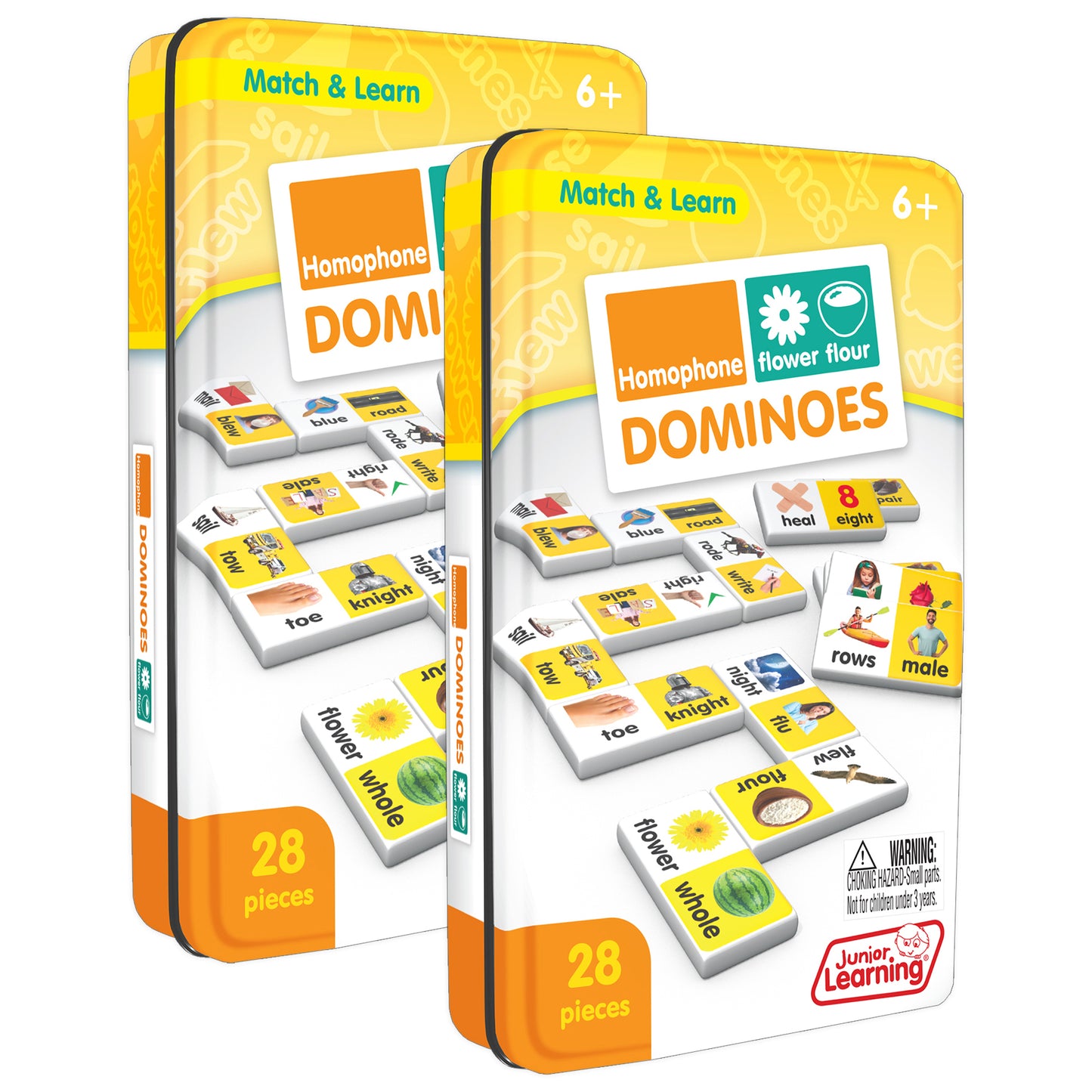 Junior Learning Homophone Match & Learn Dominoes - Dual Pack