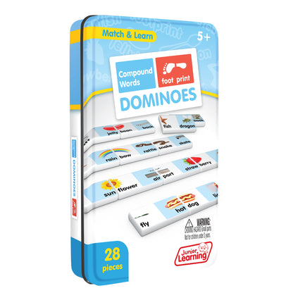 Junior Learning® Compound Words Match & Learn Dominoes, Pack of 2