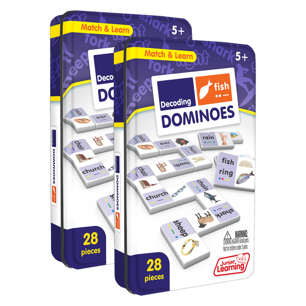 Junior Learning Decoding Match & Learn Dominoes - Double Pack